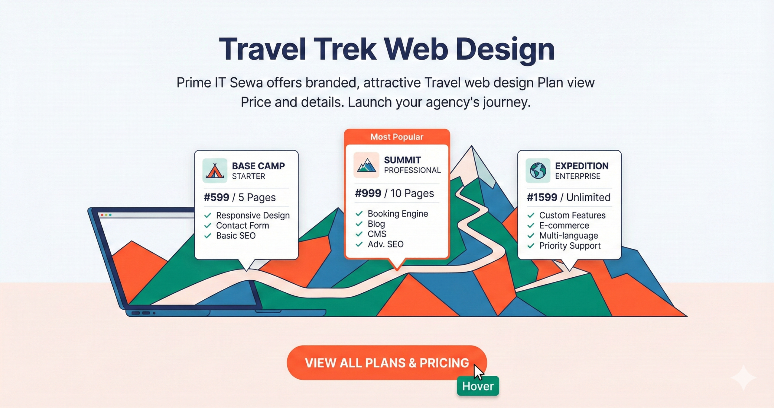 Travel Trek Web Design in Nepal, Check Before Web Design