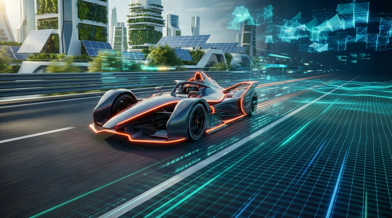 Formula E Google Cloud AI Net Zero Technology